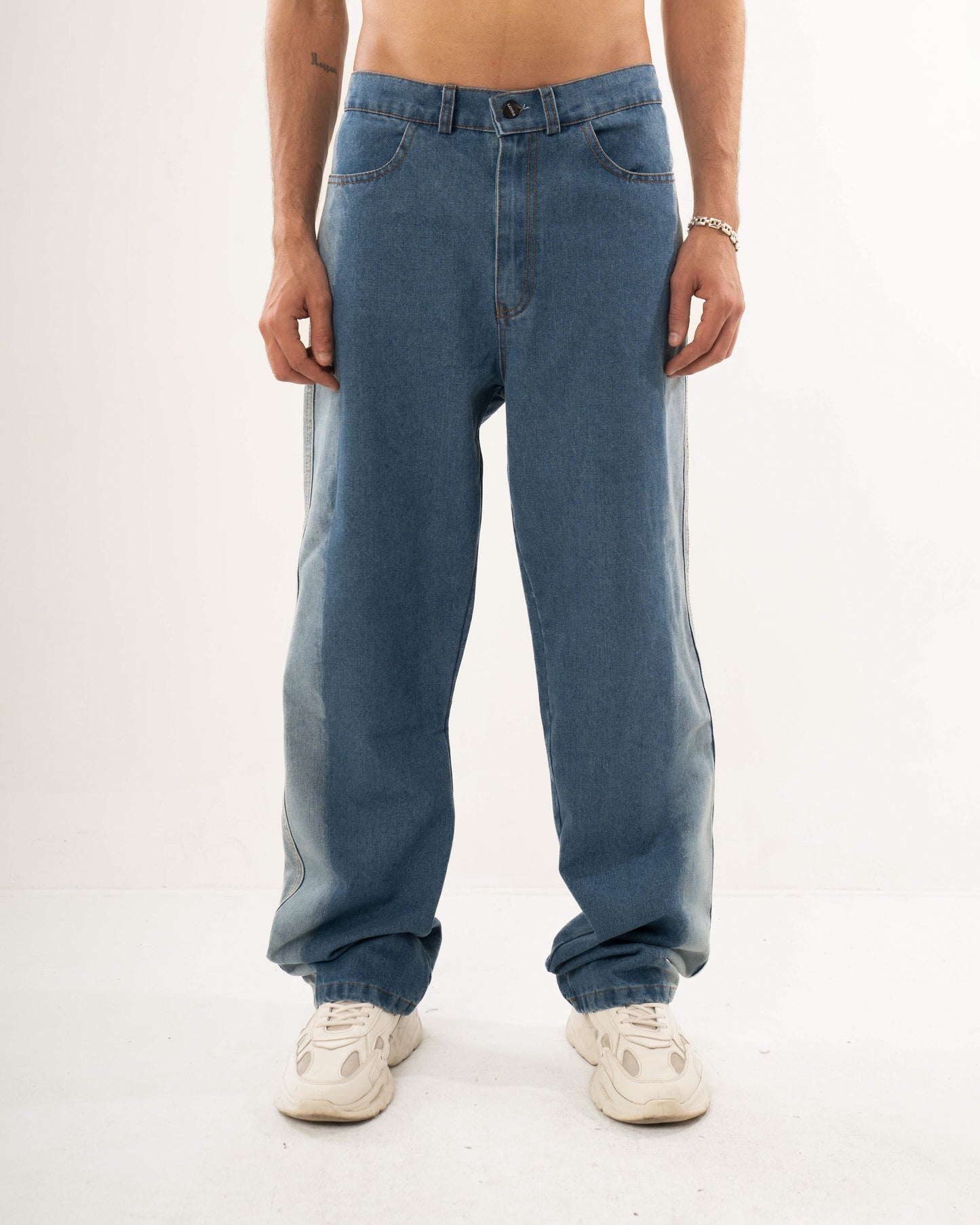 WIDE LEG STEAM DENIM