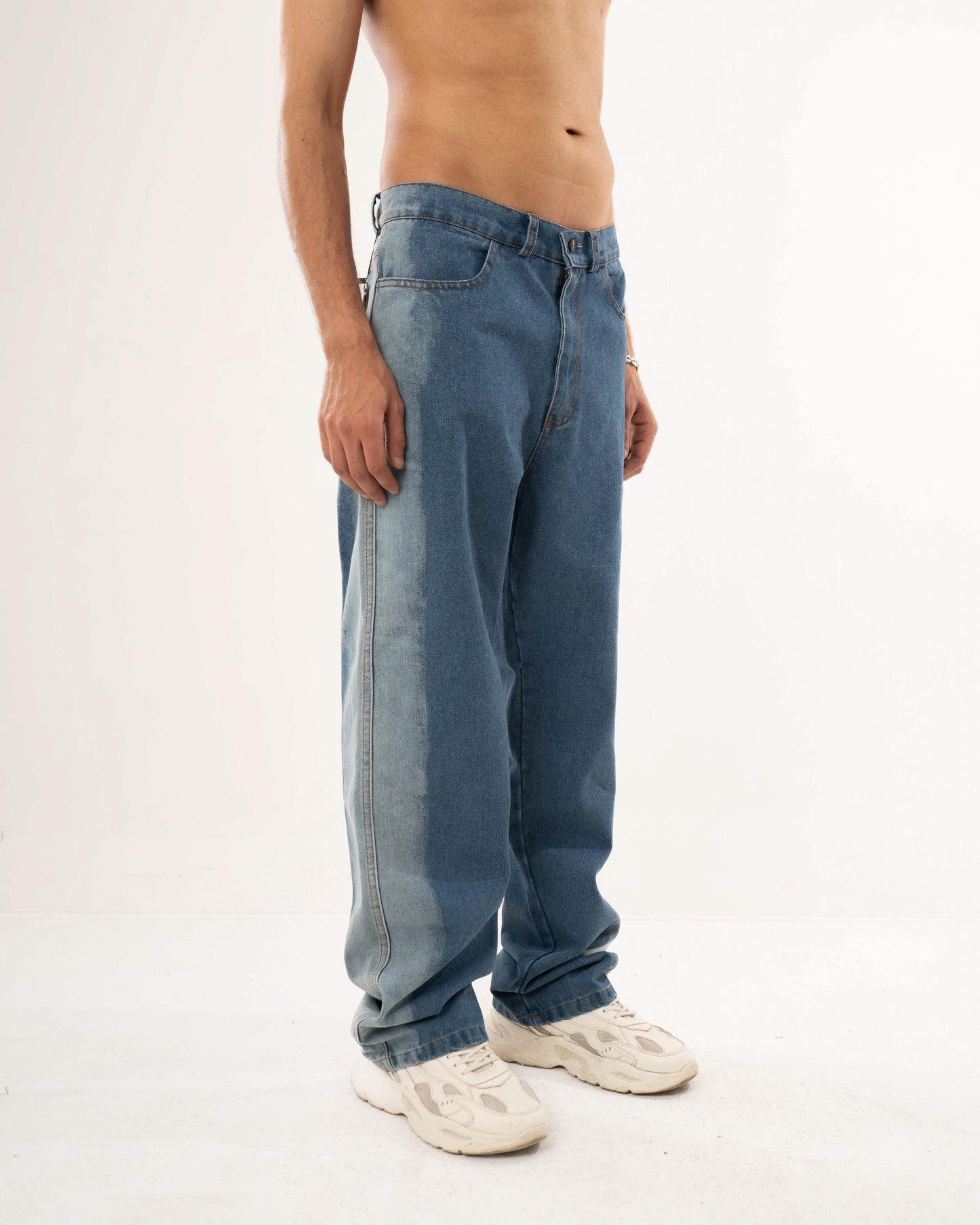 WIDE LEG STEAM DENIM