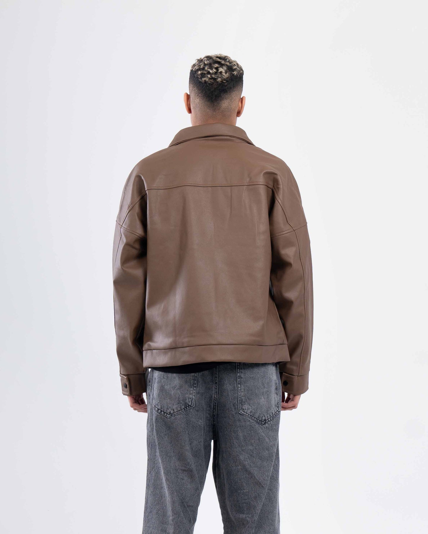 JACKET LEATHER OVERSIZE